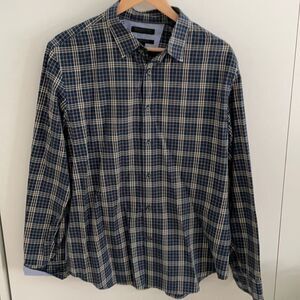 Banana Republic Slim Fit Shirt in Checked Blue